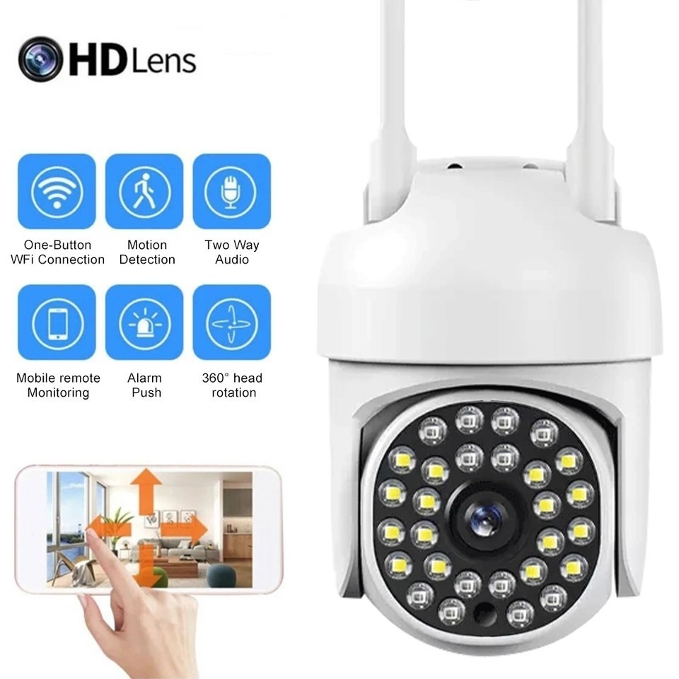 Câmera De Segurança 5G wi-fi externa À Prova Dágua IP66 full hd Icsee gira 360 speed dome – Bivolt C
