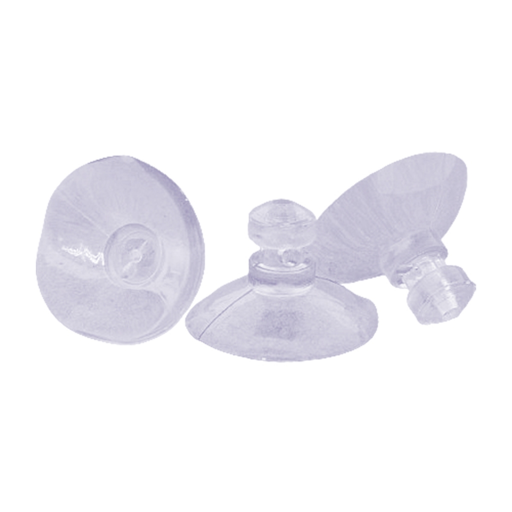 Ventosa de Silicone p/ Vidros com Furo – 25mm Kits com 10 / 25 / 100 Peças