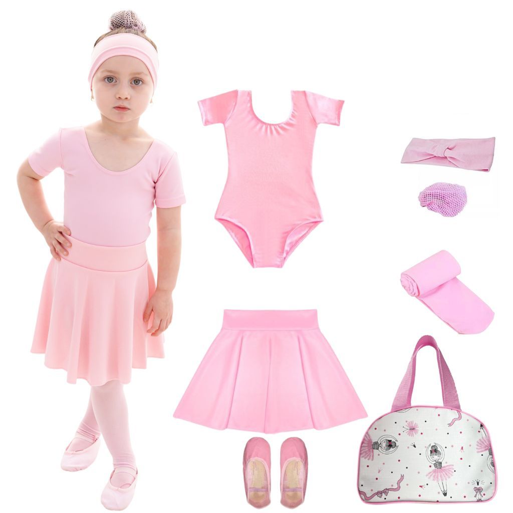 Kit Ballet 7 Itens C/ Bolsa Estampada Envio Imediato