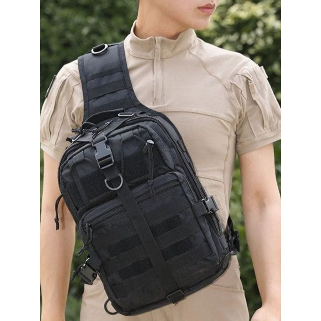 Bolsa Militar Tática Transversal 20L Shoulder Bag Resistente e Versátil 9316