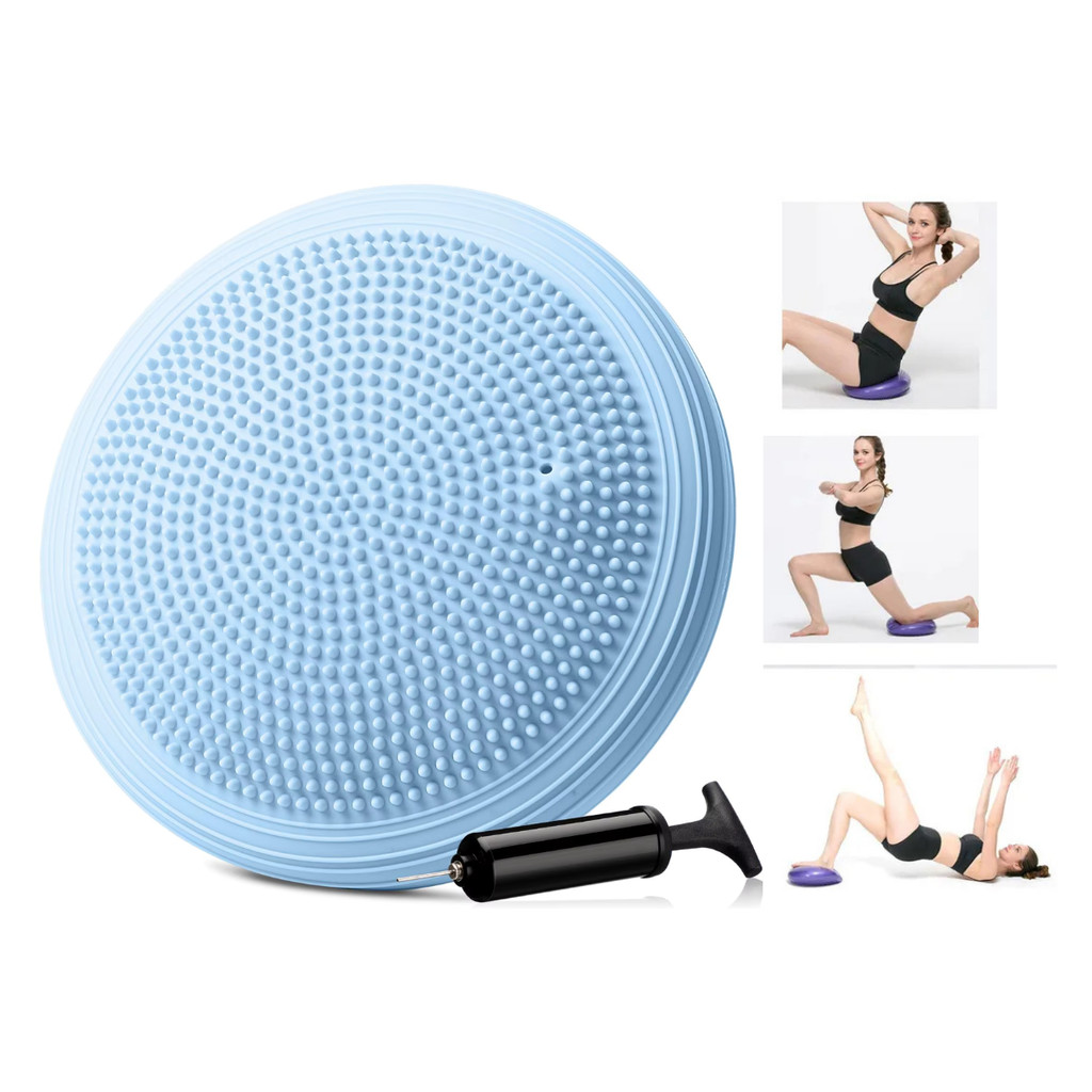 Disco Equilíbrio Inflável Yoga Pilates Fisioterapia 34cm Bomba