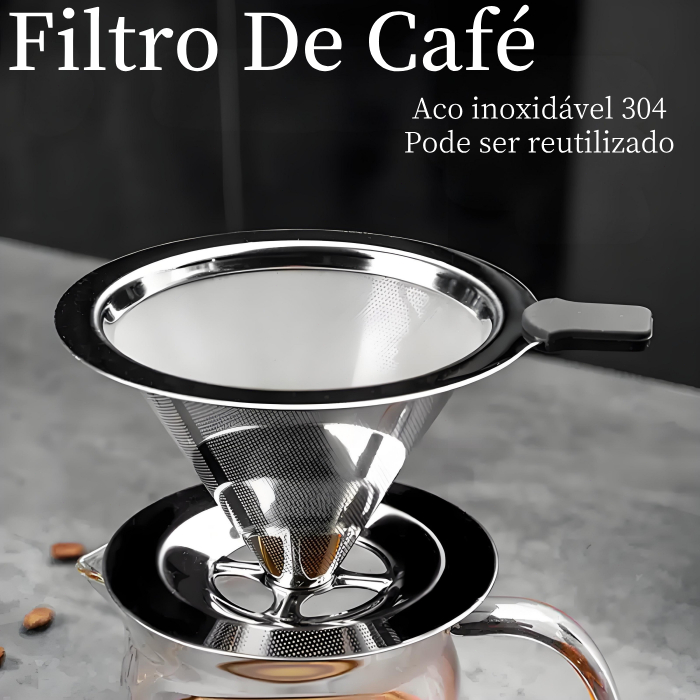 Filtro Coador de Café Inox 103 – Com Pegado