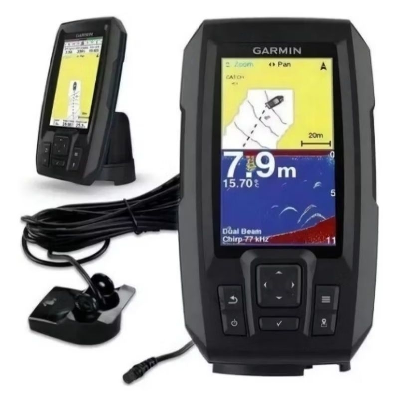 GPS Sonar Garmin Striker 4 Plus 4.5 Com Localizador De Cardume Transducer Original Novo Lacrado orig