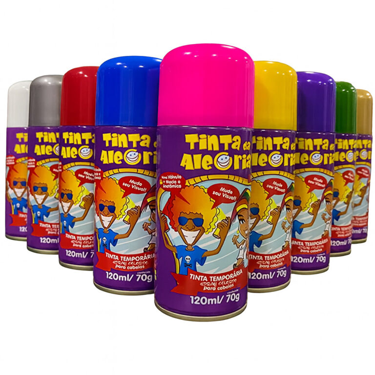 Tinta Spray para Cabelo Tinta da Alegria 150ml Col