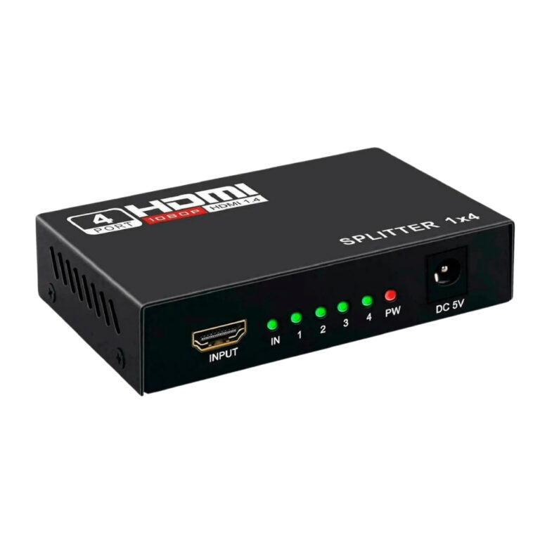 Divisor HDMI Splitter 1 Entrada 4 Saídas Full HD 