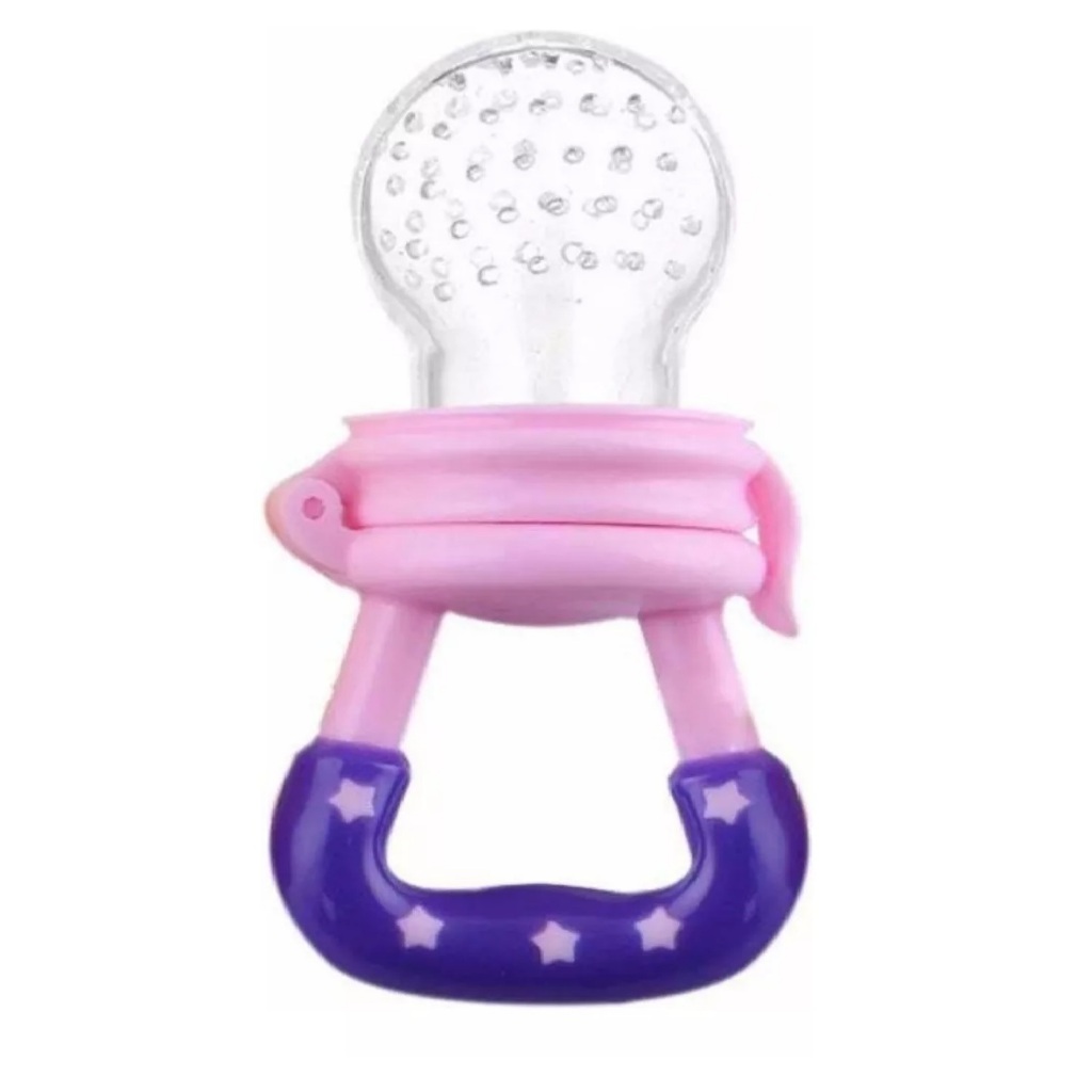 CHUPETA MORDEDOR ALIMENTADORA PARA INTRODUÇÃO ALIMENTAR DE SILICONE PARA PAPINHA E FRUTAS