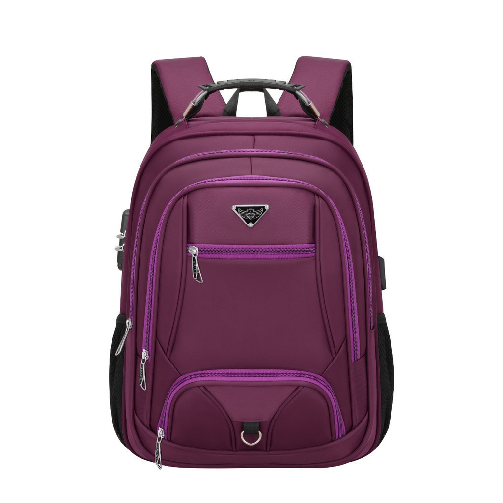 Mochila feminina masculina grande com trava de segurança para porta USB/telefone  YIHAN