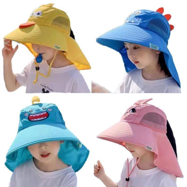 Chapéu Infantil Proteção Solar Viseira De Praia