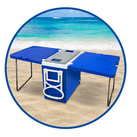 Caixa Térmica 3 em 1 Multifuncional 2 Mesas e 1 C