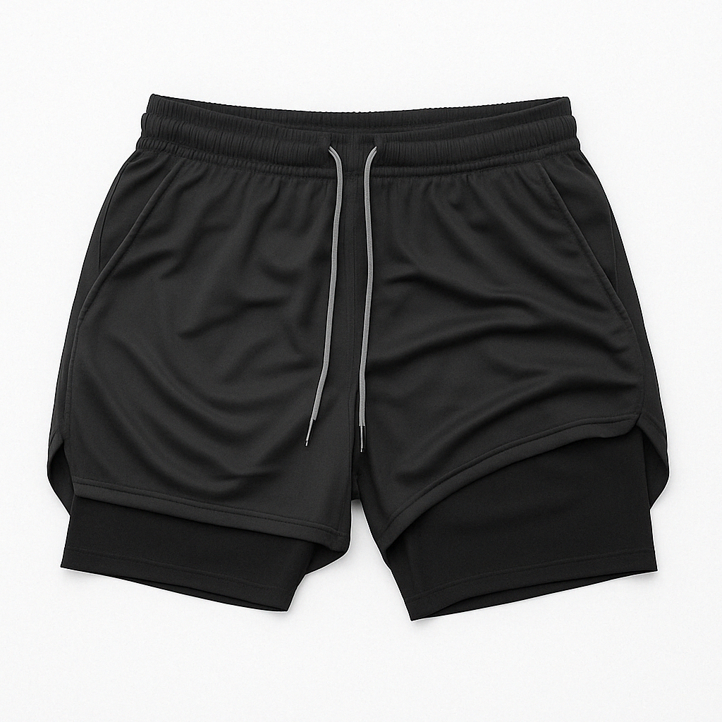 KIT 2 Bermuda de Treino Masculina 2 em 1