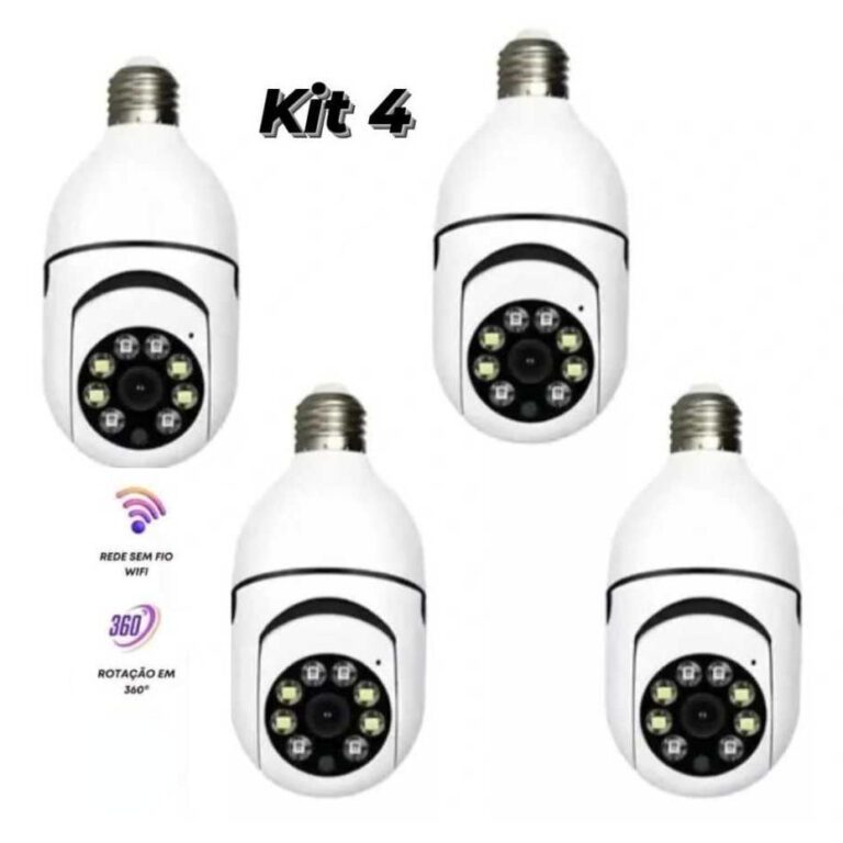 Kit 4 Câmera De Segurança À Prova Dágua Aplica