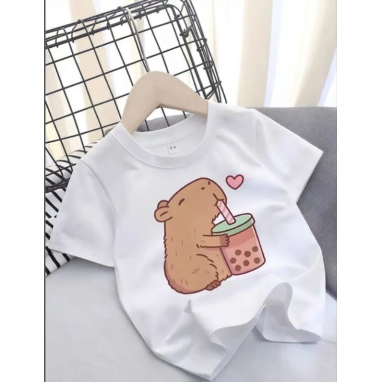 Camiseta camisa blusa infantil CAPIVARA suco Algod