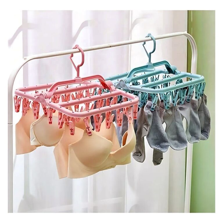 Varal roupa íntima, dobrável, multiuso, com 32 p