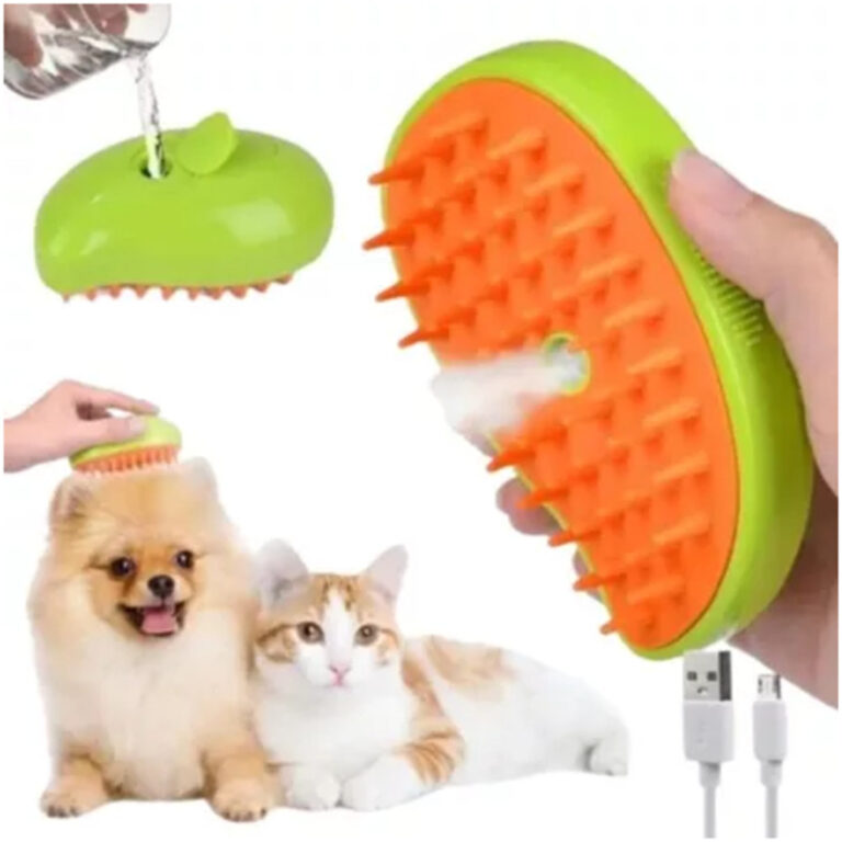 Escova A Vapor 3 Em 1 Pet Removedor Pelos Para Gat