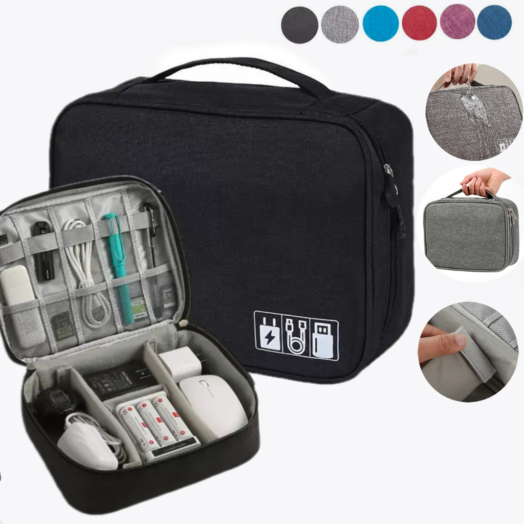 Bolsa Organizadora-Bolsa De Armazenamento De Cabo De Dados Digital Multifuncional Viagem Necessário