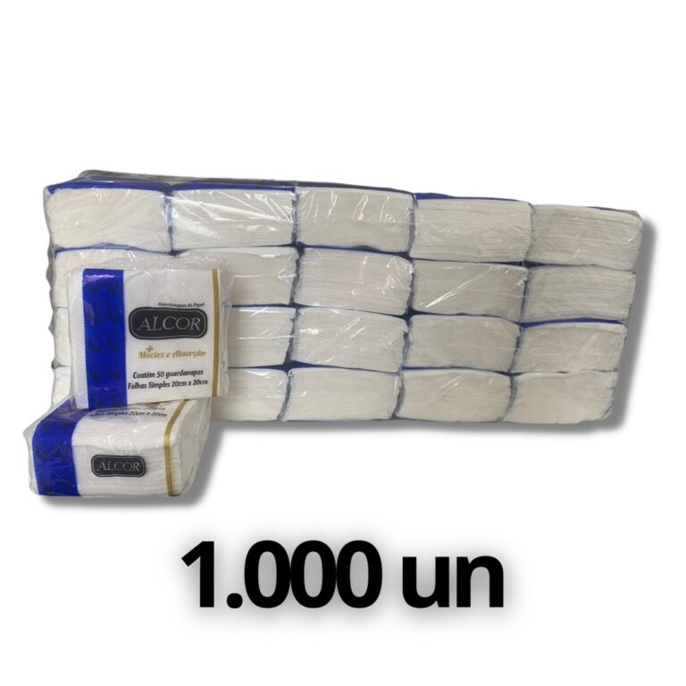 1000 unid. Guardanapo de mesa 20×20 (20/10 pa