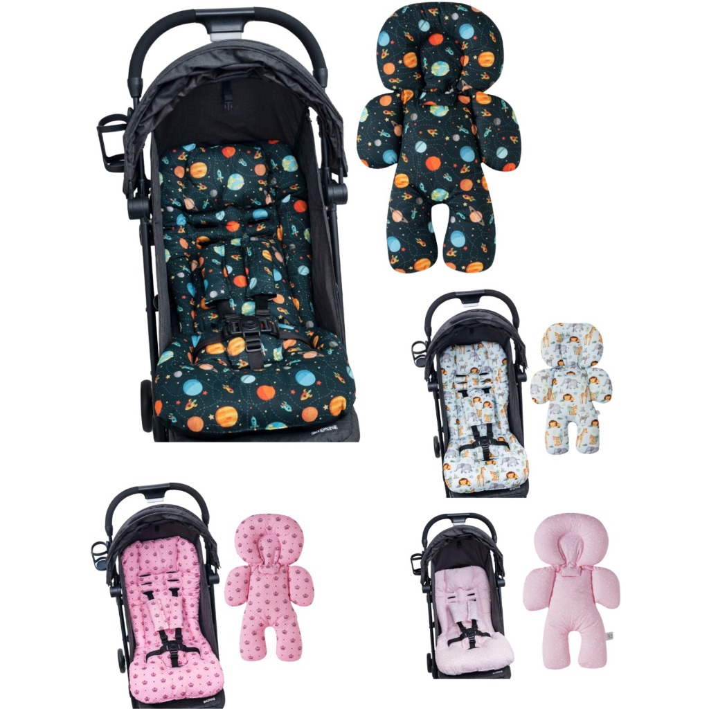 Kit 1 Almofada Redutor Para Carrinho E 1 Bebê Conforto – Universal