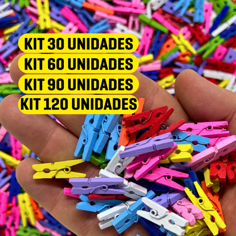 Kit 240 Mini Prendedor Para Fotos Pregador Colorid