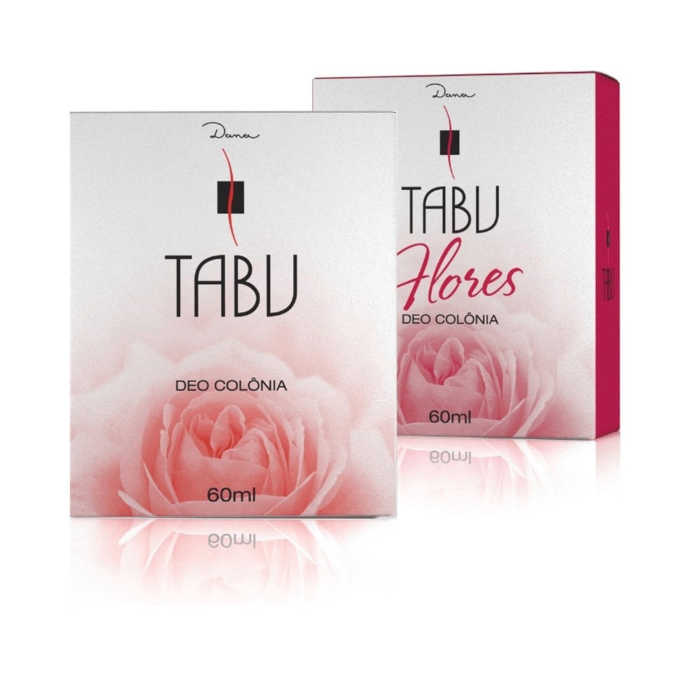 Kit Deo Colônia Tabu Tradicional Flores 60Ml (2 unidades)