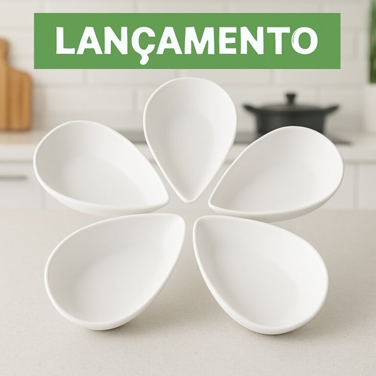 Kit 5 a 50 Petisqueiras Pétala Gota Canoa Petisco
