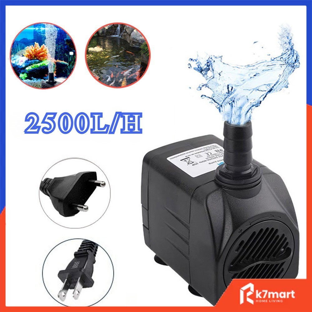 Bomba Submersa 4000L/h para Lagos, Aquários e Fontes – Altura 2m-4m, 25W/35w/80w 110V/220V C/nf-e