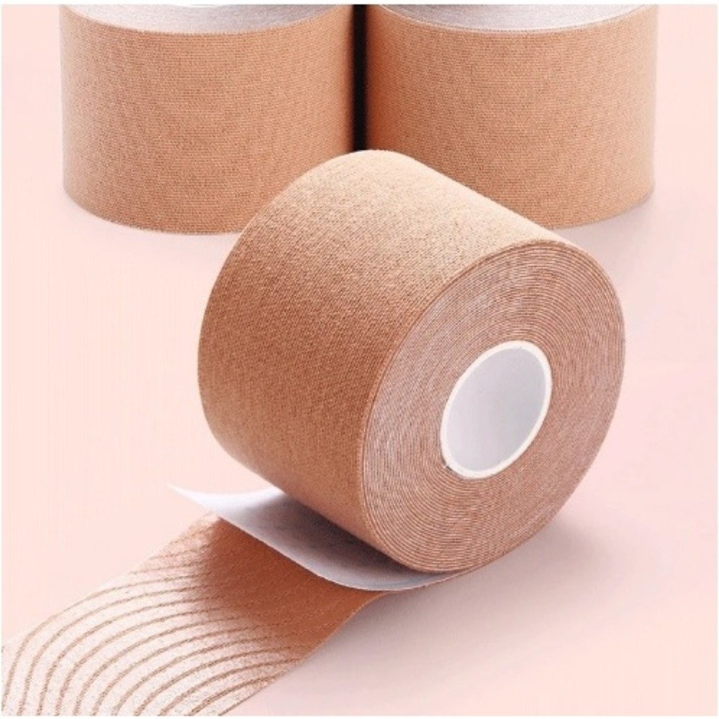 Kit  Sutiã Rolo Adesivo Levanta Peito Seio Fita Invisível 5 Metros A prova dagua Nao agride a pele D