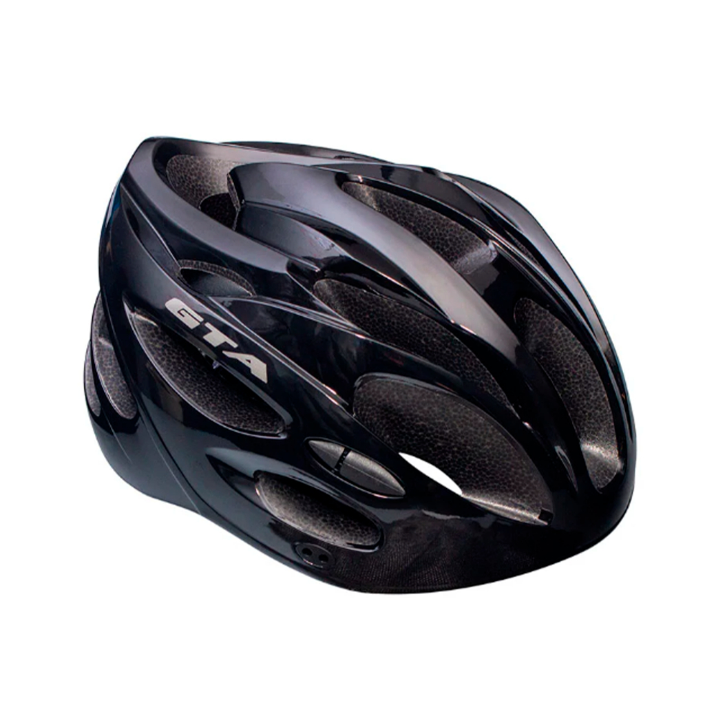 Capacete Ciclismo MTB GTA Inmold Start Led Para Bicicleta Cor Preto Tamanho M – G