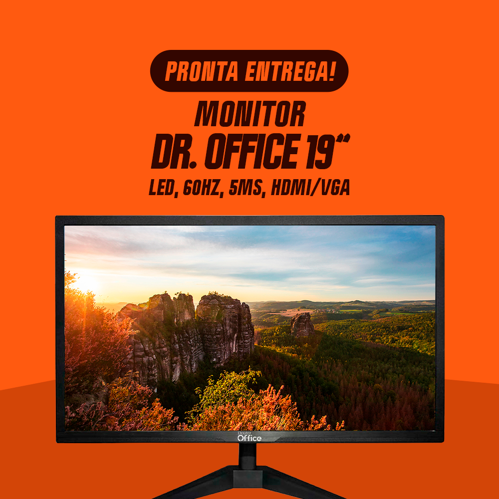 Monitor Dr. Office, 19 Pol, LED, 60Hz, 5ms, HDMI/VGA, MDR-0503-19