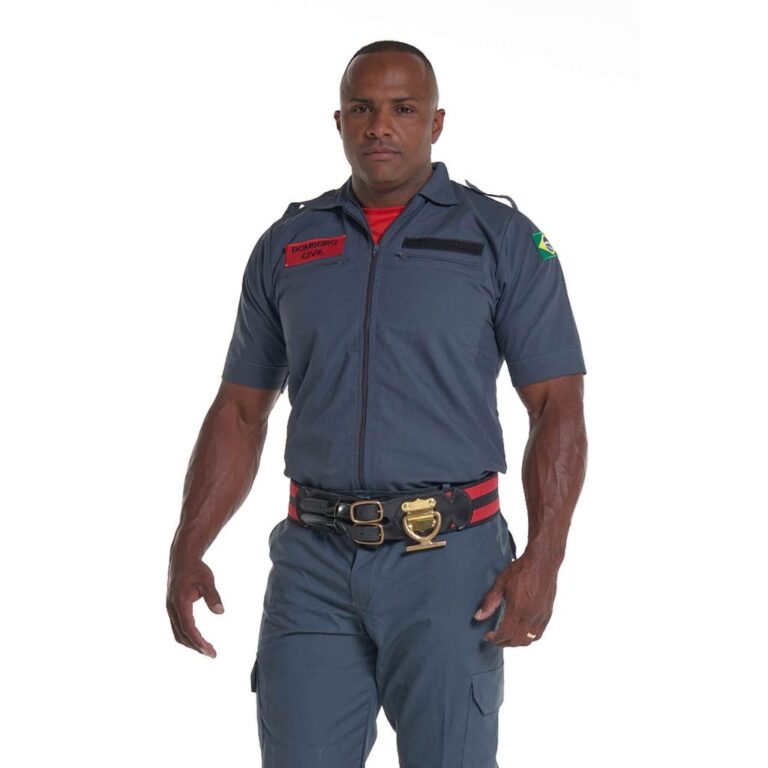 Gandola Reta Manga Curta Bordada Rip Stop