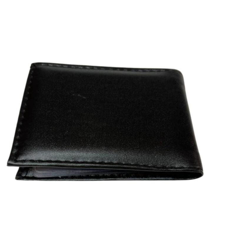 Carteira Masculina Couro Sintético Slim Preto Fin