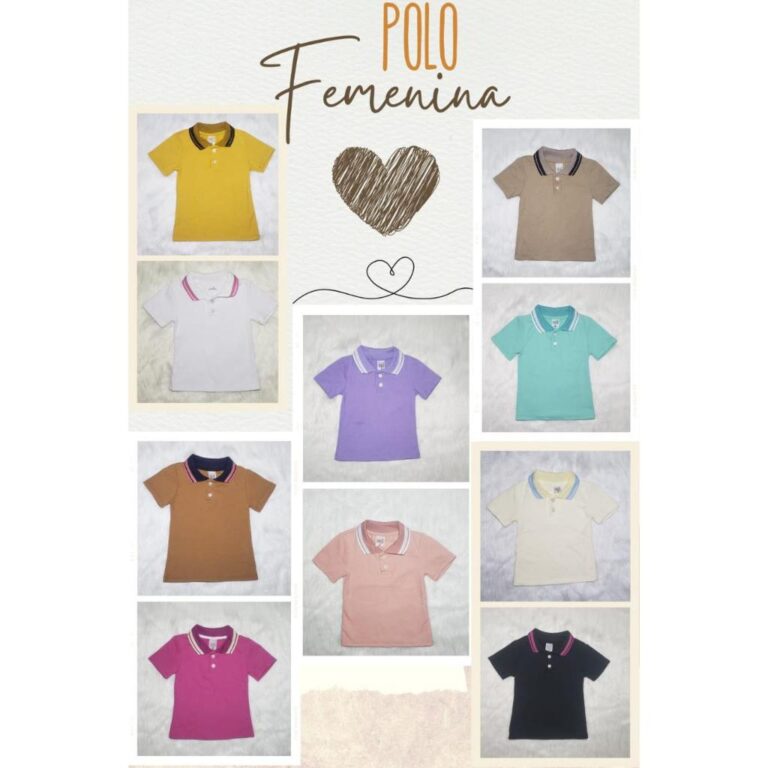 POLO FEMININA CAMISETA INFANTIL BLUSA JUVENIL BEB�