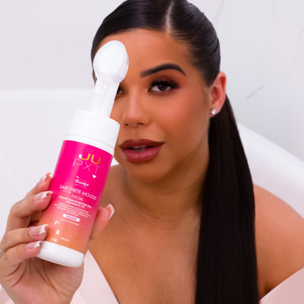 Lançamento JUPXT Mousse de Limpeza Com Aplicador 150ml Face Beautiful