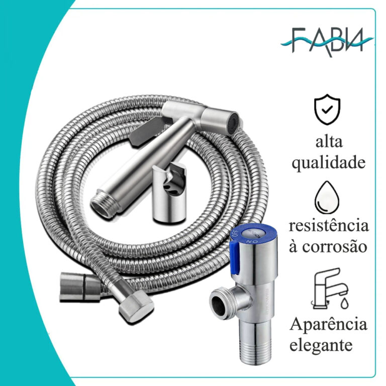 Kit de Ducha Higiênica Para Banheiro Completa  Co