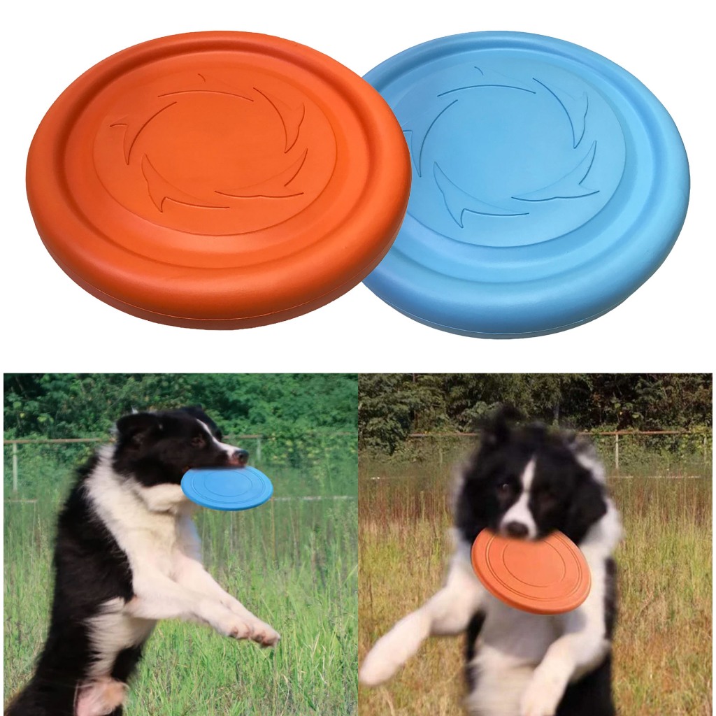 Frisbee Disco Brinquedo Para Cachorro Pet Resistente Maleável Disco Treinamento Interativo LR-0256