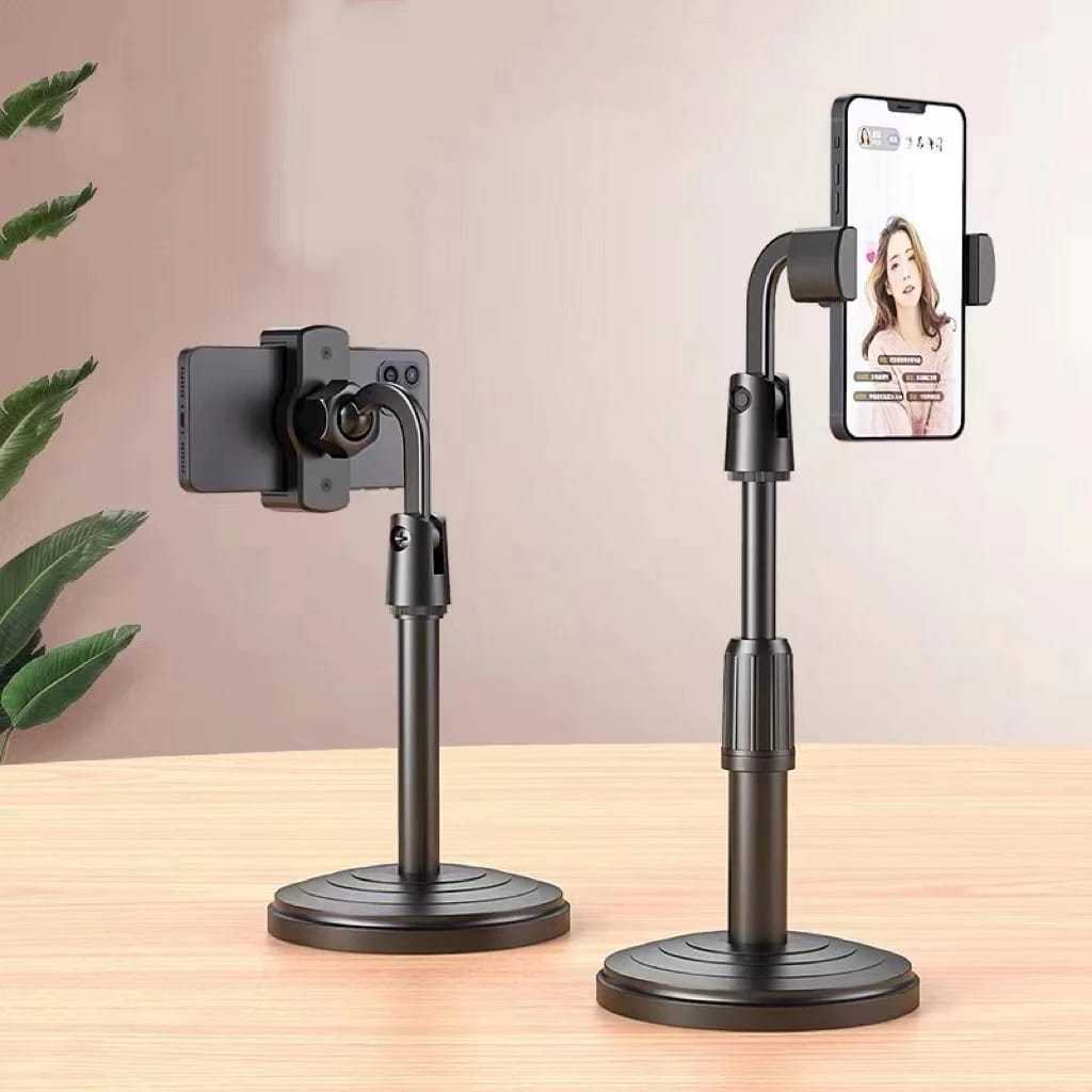 Suporte Tripé Para Mesa Celular Mini Pedestal Ajustável 360°