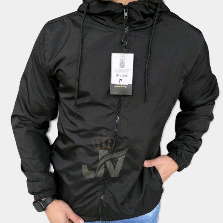 Jaqueta Corta Vento Masculino  Preto