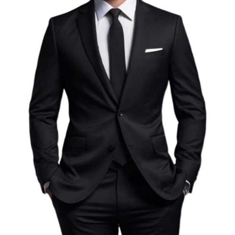 Terno Slim Oxford Premium Preto Masculino  Paletó
