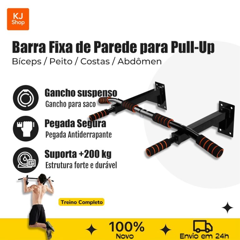 Barra Fixa Parede Neutra E Aberta Crossfit Pull-up