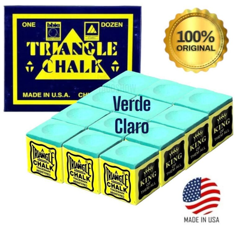 Giz de Sinuca Triangle King Verde Claro Original I