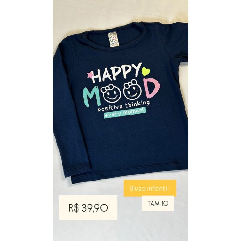 Blusa Juvenil Happy Mood
