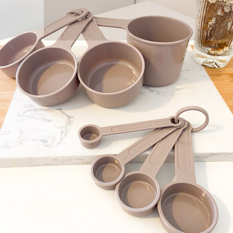 Kit Medidor Colher ou Xicara para Geladinho Receitas Bolos Massas Confeitaria