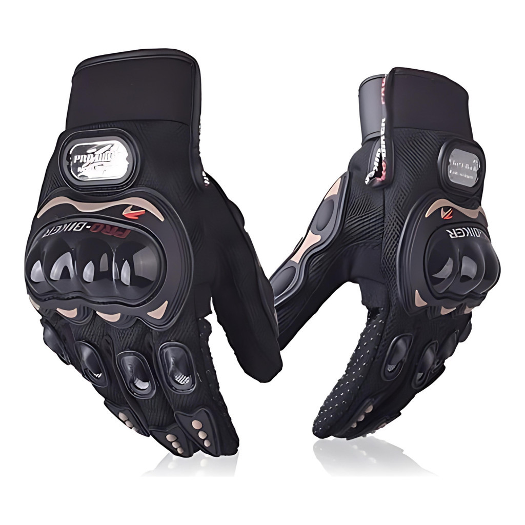 Luvas de proteção para motociclista, motociclista, motoboy, esporte, motocross preto