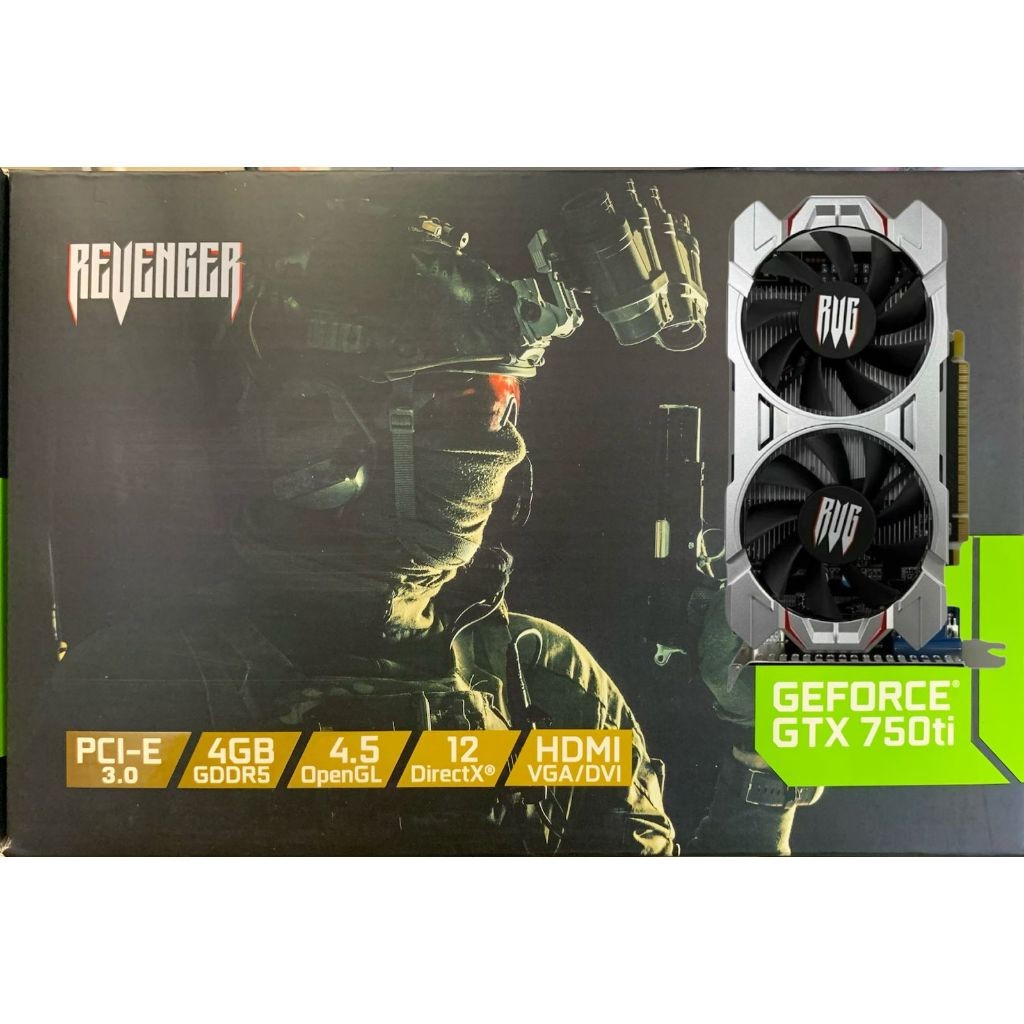 Placa Vídeo Gamer Nvidia Revenger Geforce Gtx 750ti Hdmi Dvi Vga DirectX 12 GDDR5 4GB