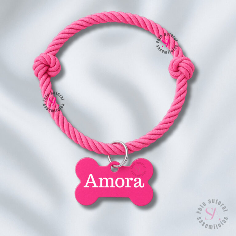 Coleira Colar de Cachorro com Nome Personalizado e