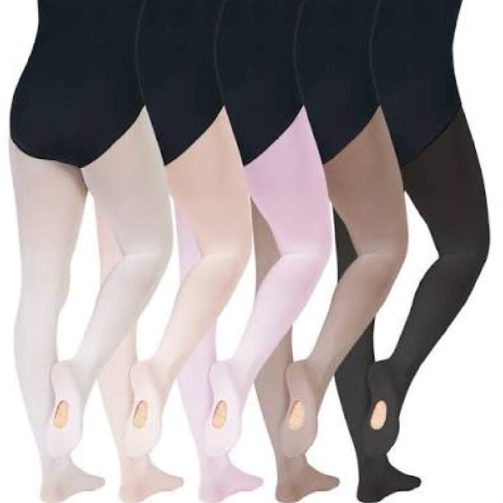 Meia Calça de Ballet Fio 80 Conversível Suplex Adulto ou Infantil, Meia Calça de Ballet Suplex