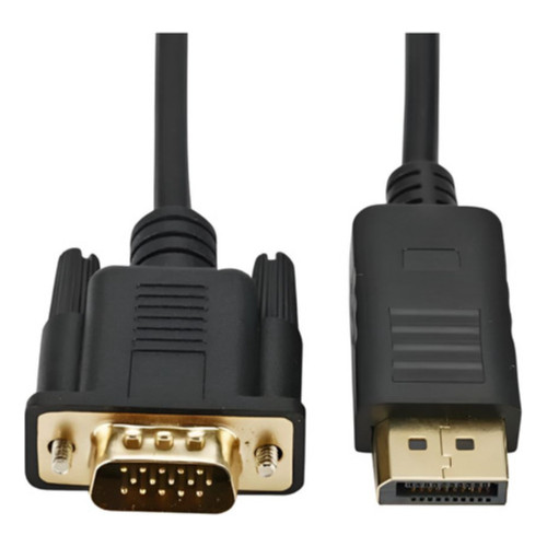 Cabo Displayport P/ VGA Dp com 2 Metros Preto