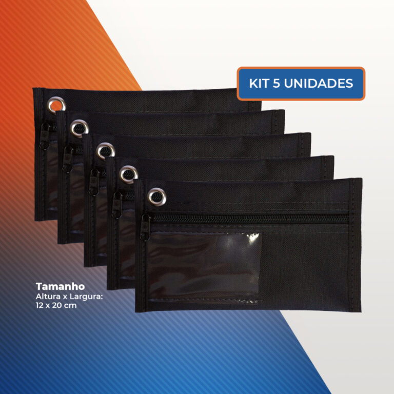 5 Malotes Caixa 20x12cm para Dinheiro | Malote par