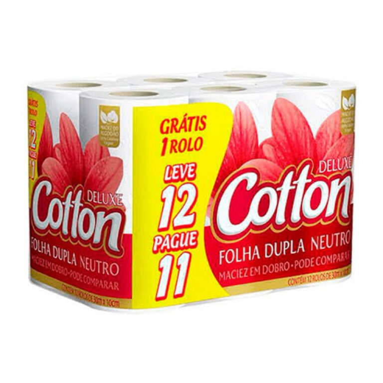 PAPEL HIGIÊNICO COTTON FOLHA DUPLA L12P11