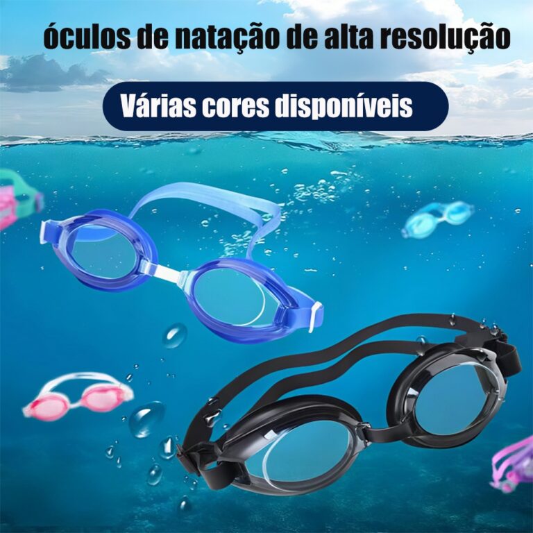 Óculos de Natação HD Anti-Neblina e À Prova d�
