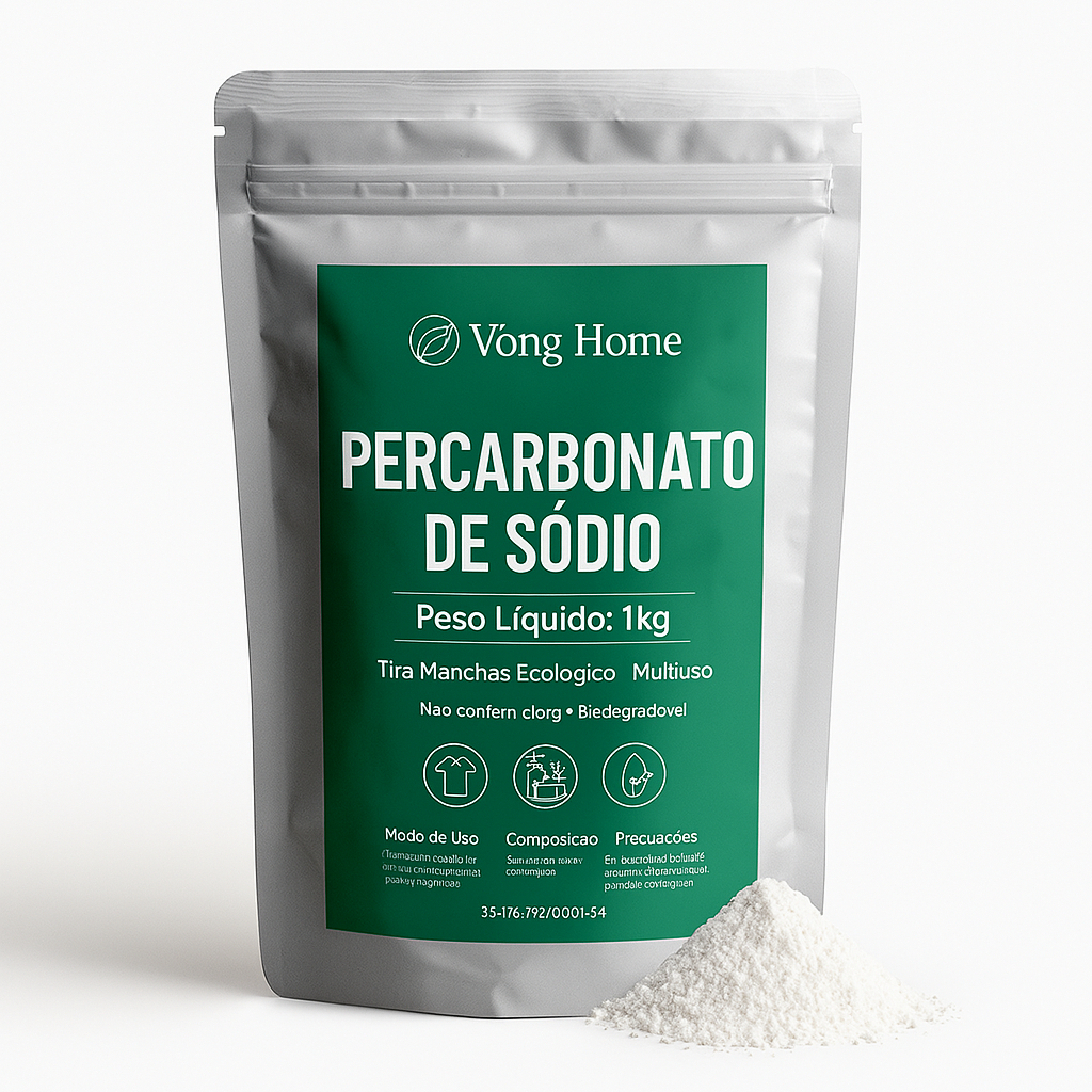 1Kg Percabonato Pó Multiuso Clareador com Oxi Ativo  Tira Manchas Roupas Brancas e Coloridas  Escolh